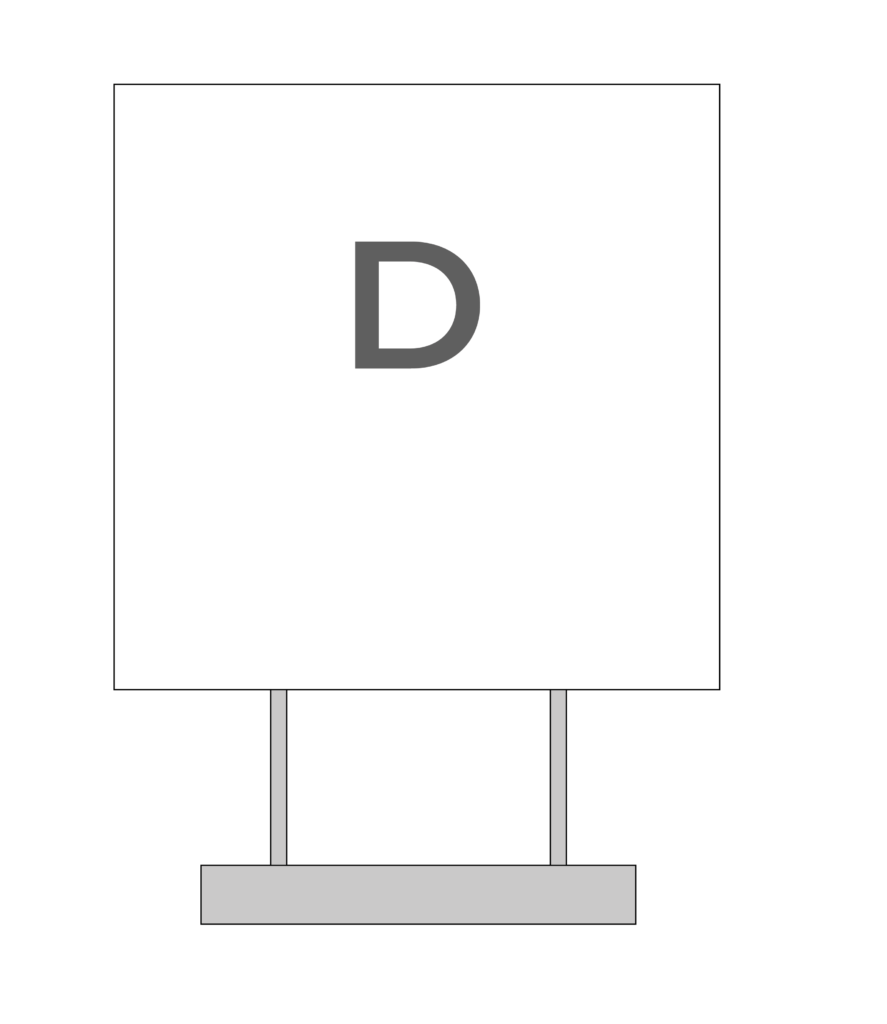 MAATVOERING Maxbord Wit 01 - Maxbord