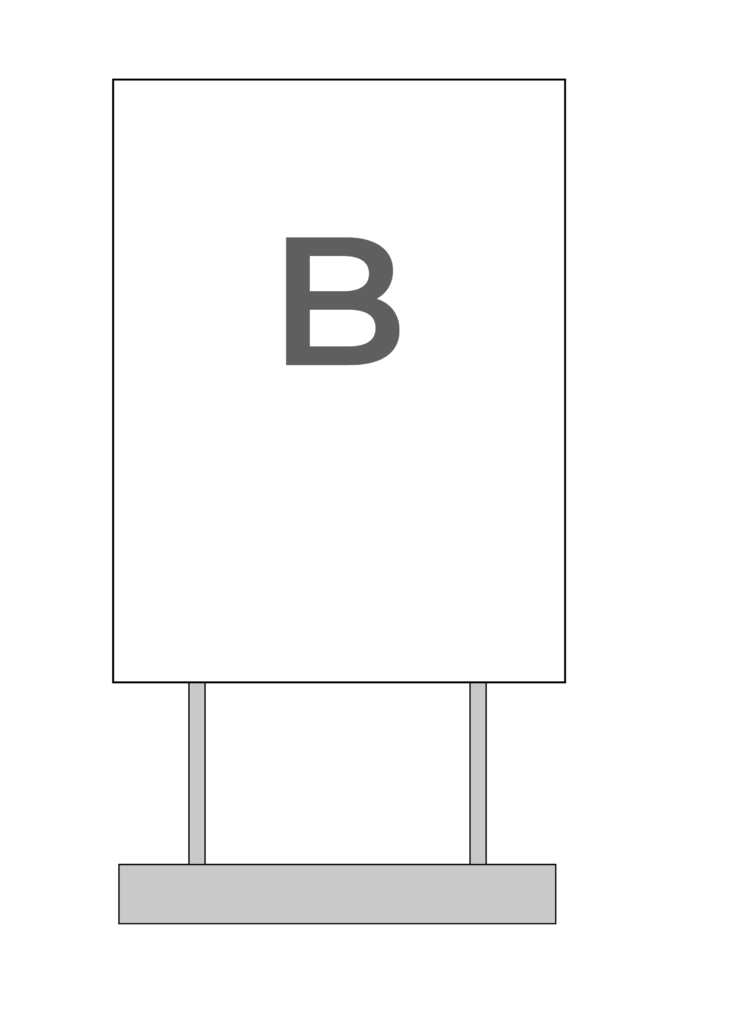 MAATVOERING Maxbord Wit 02 - Maxbord